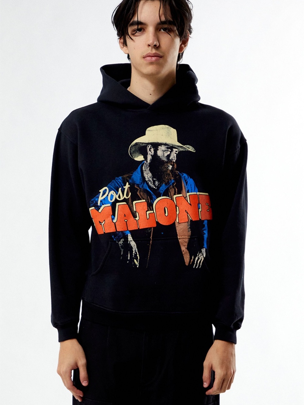 NWT Post Malone Cowboy Hat Graphic Hoodie - Size M (Posty Co PacSun Exclusive)